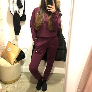 CHAMPION TRACKSUIT - Burgandy/Wine size SMALL